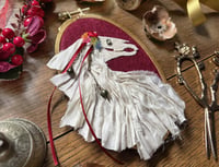 Image 5 of Mari Lwyd Mixed Media Embroidery Hoop
