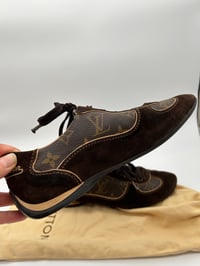 Image 8 of Louis Vuitton Brown Suede Monogram Trainers
