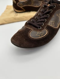 Image 10 of Louis Vuitton Brown Suede Monogram Trainers