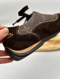 Image 9 of Louis Vuitton Brown Suede Monogram Trainers