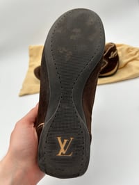Image 13 of Louis Vuitton Brown Suede Monogram Trainers