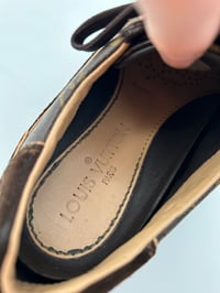 Image 17 of Louis Vuitton Brown Suede Monogram Trainers