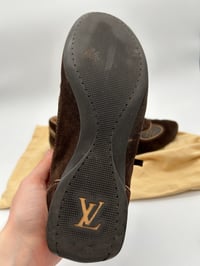 Image 15 of Louis Vuitton Brown Suede Monogram Trainers
