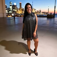 Image 2 of CHOOSY- Black Metallic Dress