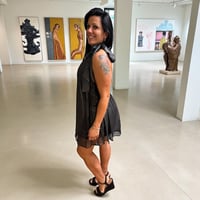 Image 1 of CHOOSY- Black Metallic Dress