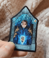 Image 2 of Emet-Selch/Hades 45x70mm Glitter Holo Vinyl Sticker