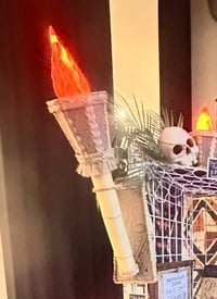 Image 1 of Wall Torch Lamp - Choice of Light only or Light with Bluetooth Speaker