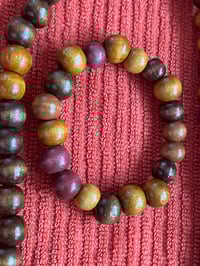 Image 2 of 22" Earth-Toned Beaded Necklace and 7" Matching Bracelet