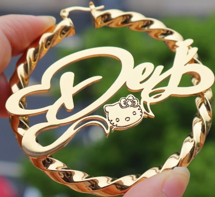 Image of Custom character earring