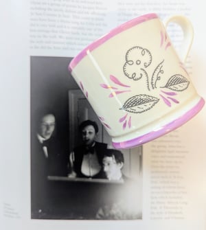 Flower and leaves mug
