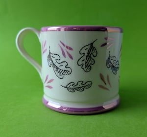 Flower and leaves mug