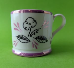 Flower and leaves mug