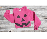 Toddler + Girls Pumpkin Face Crew