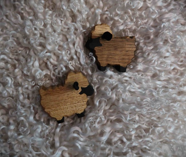 MORE SHEEP COMING SOON - Fiber Fellas - Hand Carved Sheep Figurine