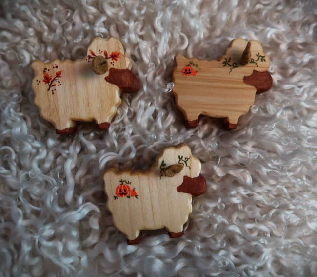 MORE SHEEP COMING SOON - Fiber Fellas - Hand Carved Sheep Figurine