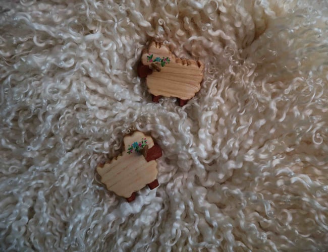MORE SHEEP COMING SOON - Fiber Fellas - Hand Carved Sheep Figurine