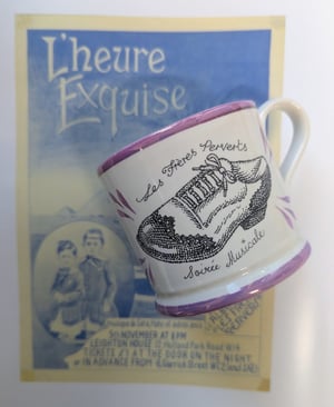 Shoe and volcano mug