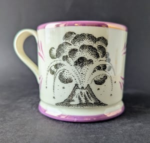 Shoe and volcano mug