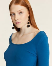 Image 1 of Top bailarina canalé azul de Pepaloves