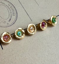 Image 4 of Puce d’oreille  feuilles de lotus mono boucle . 