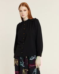 Image 2 of Blusa mao con fruncidos negra de Pepaloves