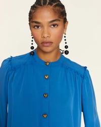 Image 3 of Blusa mao con fruncidos azul de Pepaloves