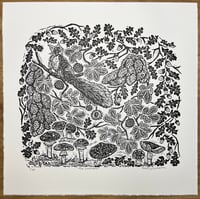 Image 1 of ‘The Gatherer’ Ltd ed linocut print