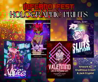 Image 1 of Holographic Hazbin Prints