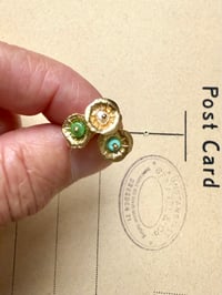 Image 6 of Puce d’oreille  feuilles de lotus mono boucle . 