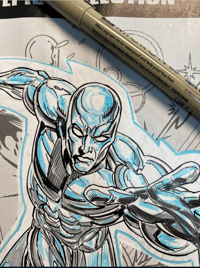 Image 5 of SILVER SURFER REMARQUED copy of SILVER SURFER EPIC COLLECTION: Into The Outer Void