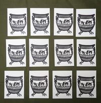 Image 2 of Witches Dance Cauldron ~ ACEO 