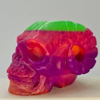 Image 1 of Large horned skull-multi glow