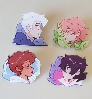 Image of [PREORDER] VLD Elements | Borderless Acrylic Pins