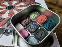 Image 1 of January Magical Crafting Celtic Goddess Morrigan Metal Magnetic Palette 6x1/4 & 3x1/6 Pans ...
