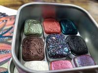 Image 10 of January Magical Crafting Celtic Goddess Morrigan Metal Magnetic Palette 6x1/4 & 3x1/6 Pans ...