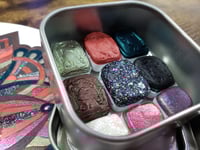 Image 11 of January Magical Crafting Celtic Goddess Morrigan Metal Magnetic Palette 6x1/4 & 3x1/6 Pans ...