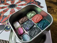 Image 12 of January Magical Crafting Celtic Goddess Morrigan Metal Magnetic Palette 6x1/4 & 3x1/6 Pans ...