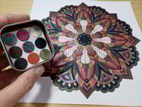 Image 15 of January Magical Crafting Celtic Goddess Morrigan Metal Magnetic Palette 6x1/4 & 3x1/6 Pans ...