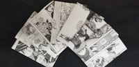 Flat Origami Paper Bags (Greyscale)