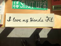 I Love My Honda Fit Bumper Sticker