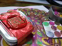 Image 8 of February Magical Crafting Celtic Goddess Brigid Metal Magnetic Palette 6x1/4 & 3x1/6 Pans Watercolor
