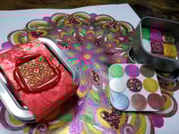 Image 9 of February Magical Crafting Celtic Goddess Brigid Metal Magnetic Palette 6x1/4 & 3x1/6 Pans Watercolor