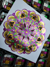 Image 24 of February Magical Crafting Celtic Goddess Brigid Metal Magnetic Palette 6x1/4 & 3x1/6 Pans Watercolor