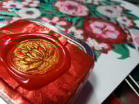 Image 5 of March Magical Crafting Chinese Goddess Kwan Yin Metal Magnetic Palette 6x1/4 & 3x1/6 Pans Watercolor