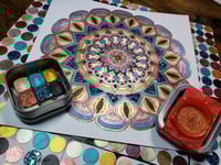 Image 6 of May Magical Crafting Egyptian Goddess of Cats Bast Metal Magnetic Palette 6x1/4 & 3x1/6 Pans Waterco