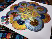 Image 8 of June Magical Crafting Japanese Goddess Amaterasu 6 x 1/4 & 3 x 1/6 Pans Watercolor Paints  Steel Mag