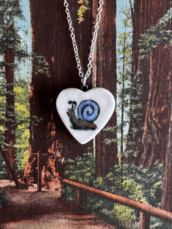 Image of Porcelain Snail Pendant