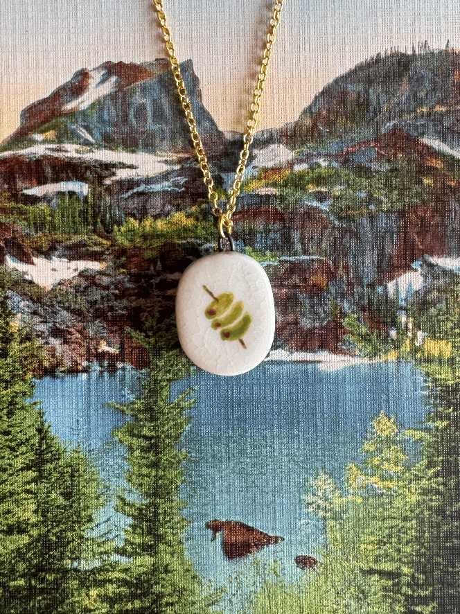 Image of Porcelain 3 Olives Pendant