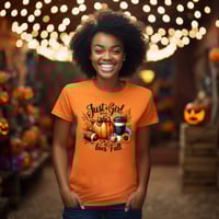 just a girl who loves fall shirt, fall graphic tee, autumn t-shirt for women