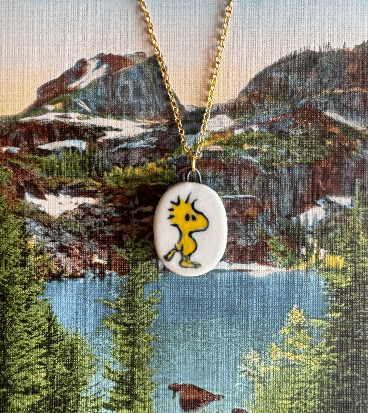 Image of Porcelain Woodstock Pendant